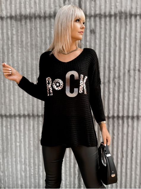 PULOVER LETSROCK NEGRU