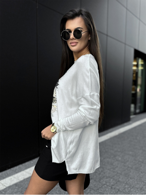 BLUSE SIDES ECRU