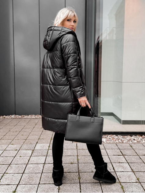 VESTE REVERSIBLE LUENA NOIR - BEIGE