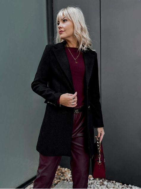 JAZMIN COAT JUODAS