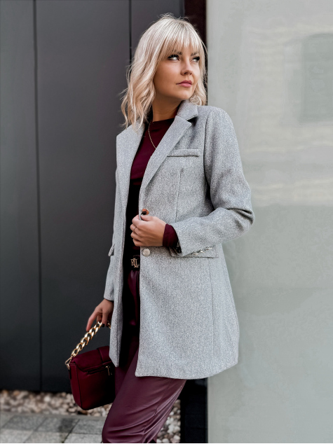 COAT JAZMIN BRIGHT GRAY