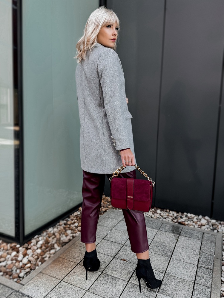 SZÖVETKABÁT JAZMIN VILÁGOSSZÜRKE
