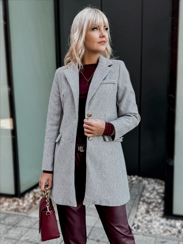 MANTEAU JAZMIN GRIS CLAIR