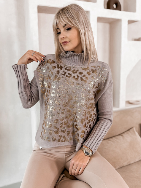 SWEATER BURELA DARK BEIGE