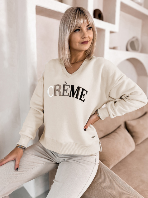 SWEATSHIRT CREME BEIGE