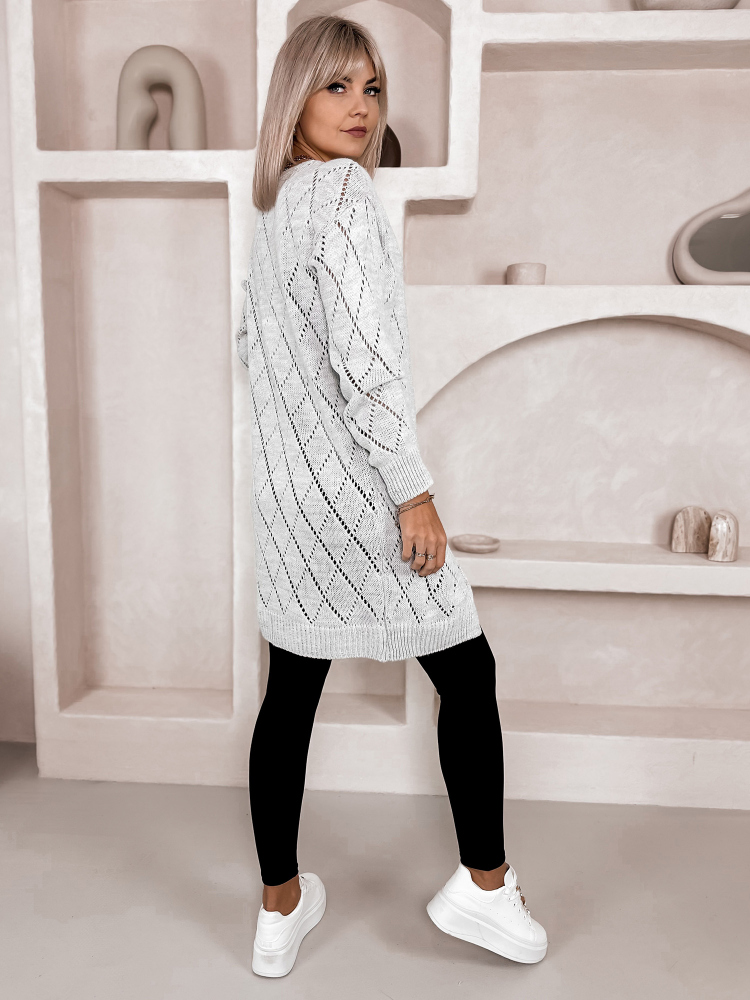 CARDIGAN VIMIR GRI DESCHIS