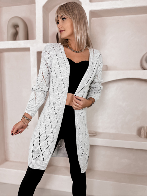 CARDIGAN VIMIR GRI DESCHIS