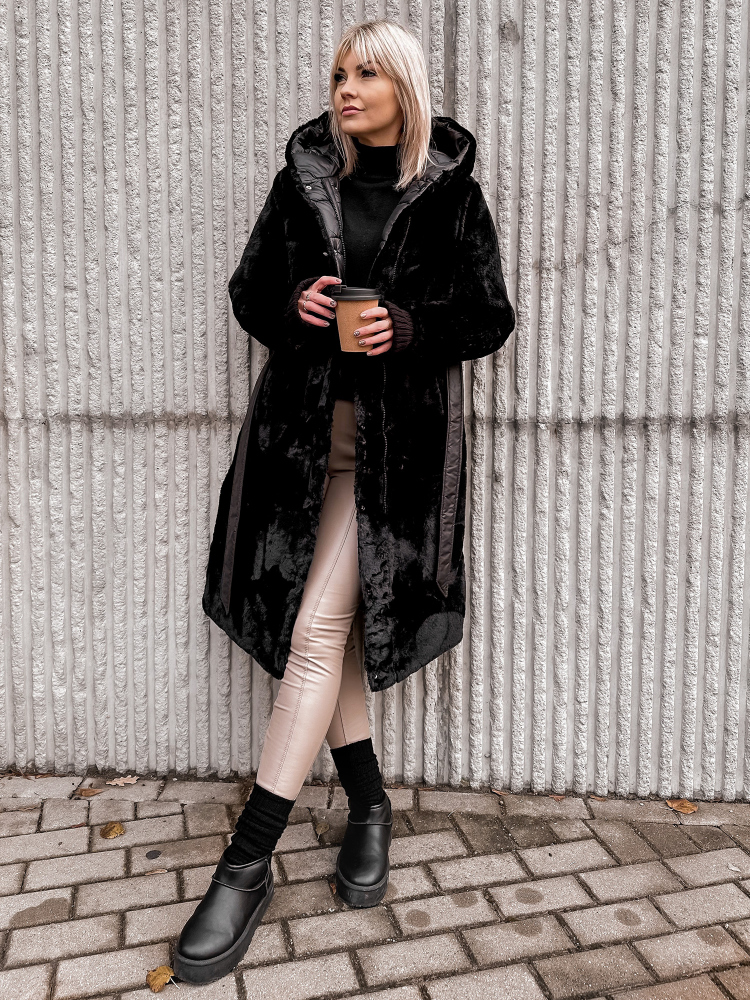 VESTE REVERSIBLE  VAROLIA  NOIR