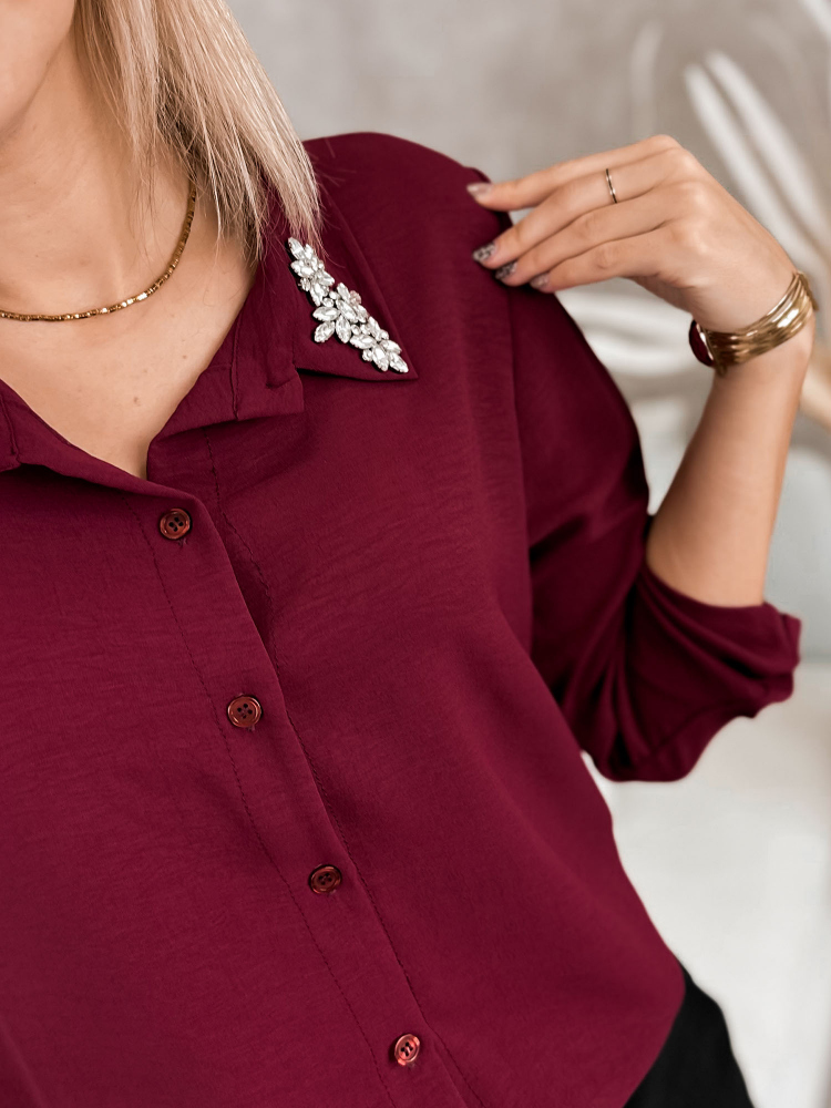 CHEMISE NEVITA BORDEAUX