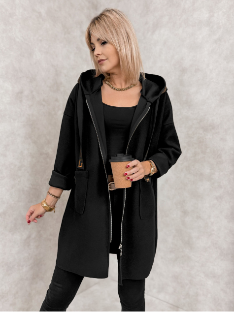 MANTEAU CLAUDETTE NOIR