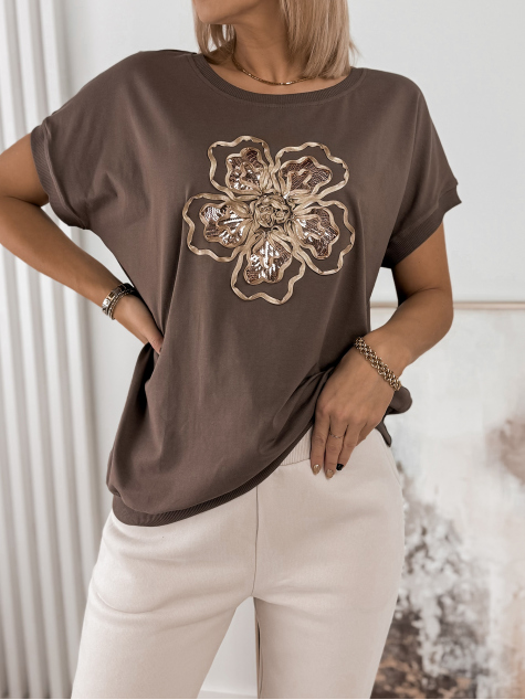 BLOUSE ASENTIA BRUN