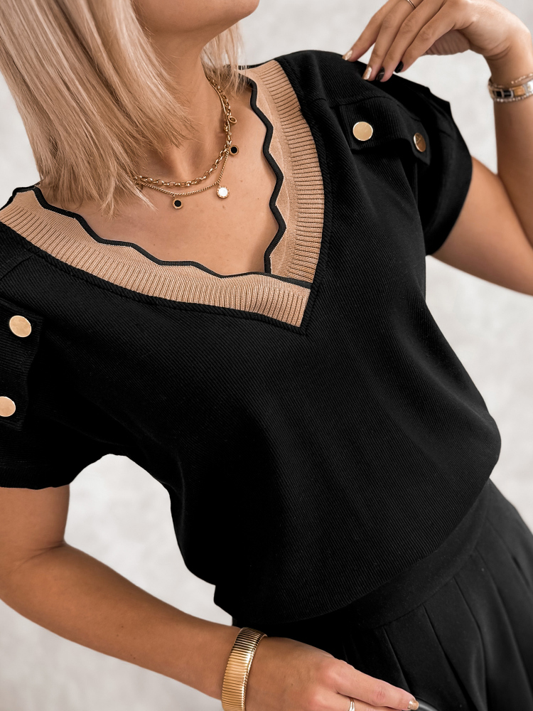 BLUSE SYNTA SCHWARZ