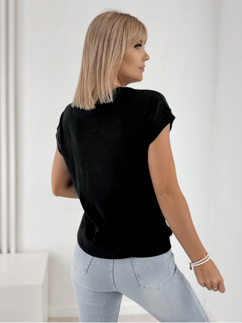 BLOUSE PYLNO NOIR